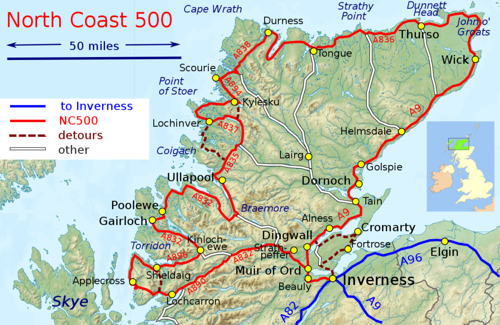 north coast 500 schotland excl old military road